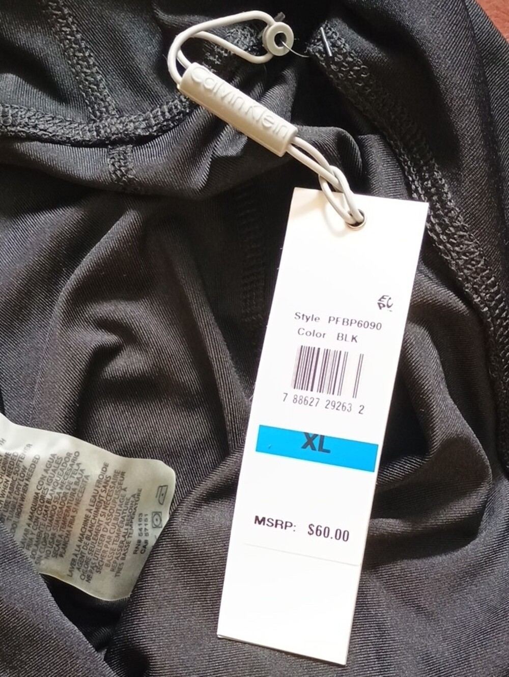 Calvin Klein Black Wide Leg Stretch Pants - Picture 3 of 4